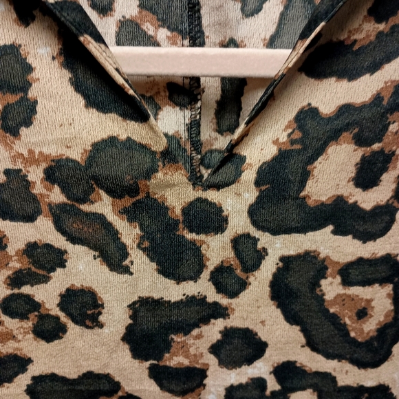 Shein large animal print short sleeves blouse sz 4x - Picture 5 of 6